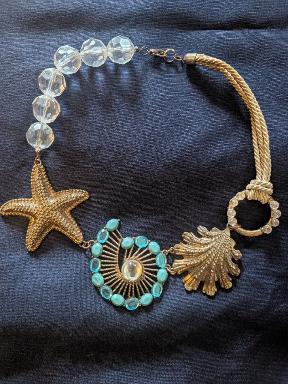 Beachy statement necklace